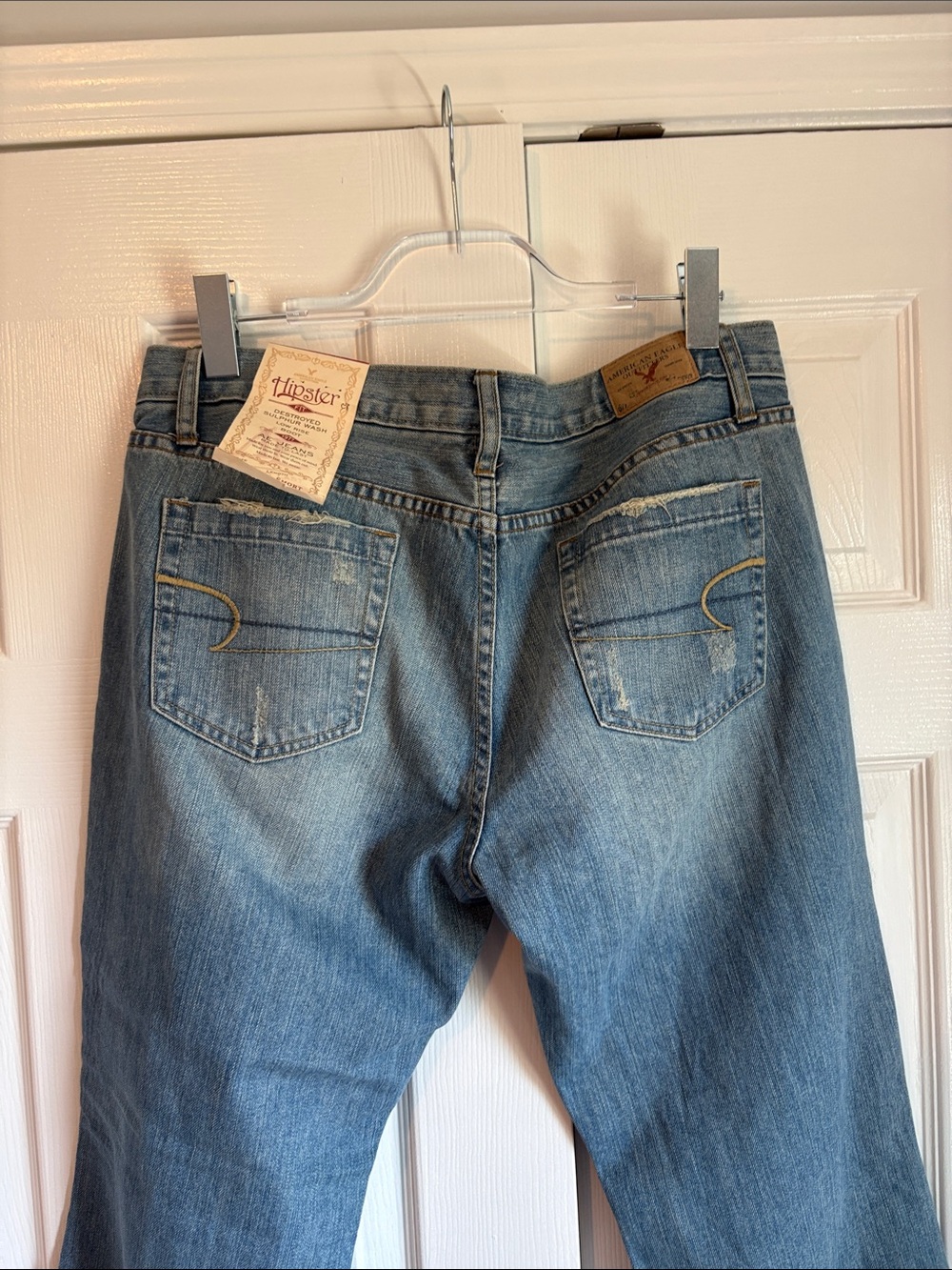 American Eagle Vintage Y2K Hipster Low Rise Bootcut Jeans - 14 Short/Petite NWT - Picture 11 of 16